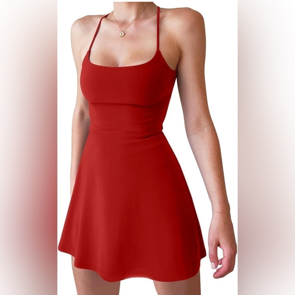 Women’s Tennis Dress with Shorts Two-Piece XL